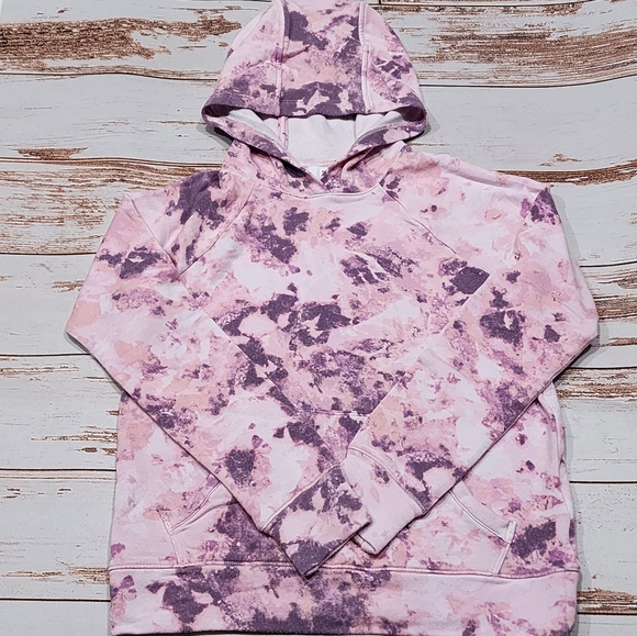 Athleta Other - 🌺3/$20 Athleta Hoodie PinkbTie Dye Thumbholes Soft Stretch M 8-10